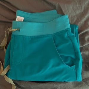 Teal Zamora jogger scrub pants